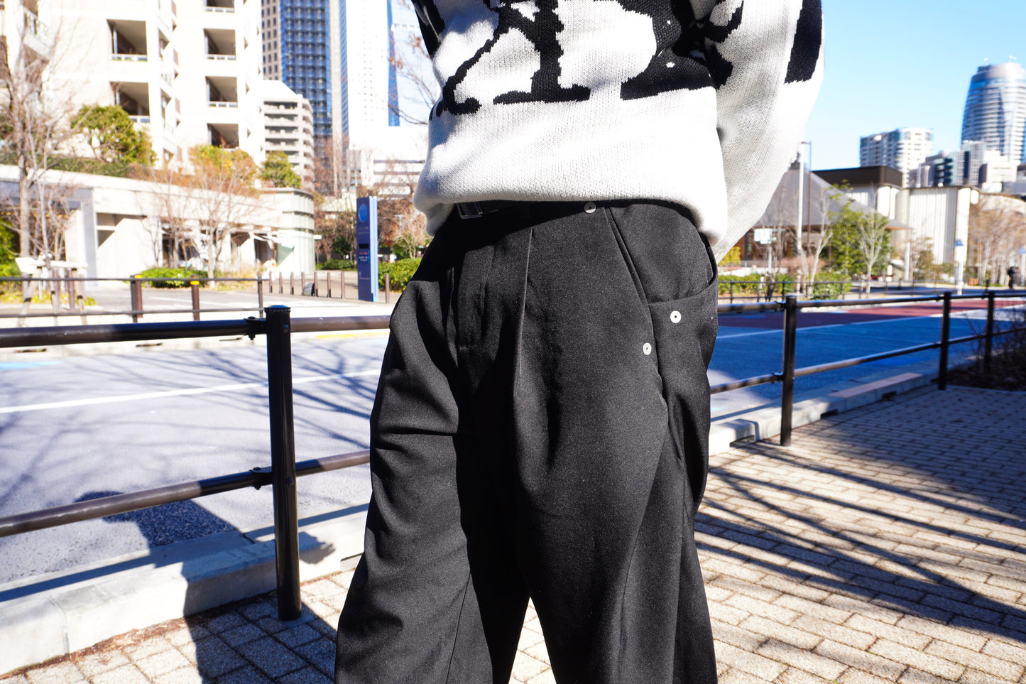 The Pleated Trouser - Noir