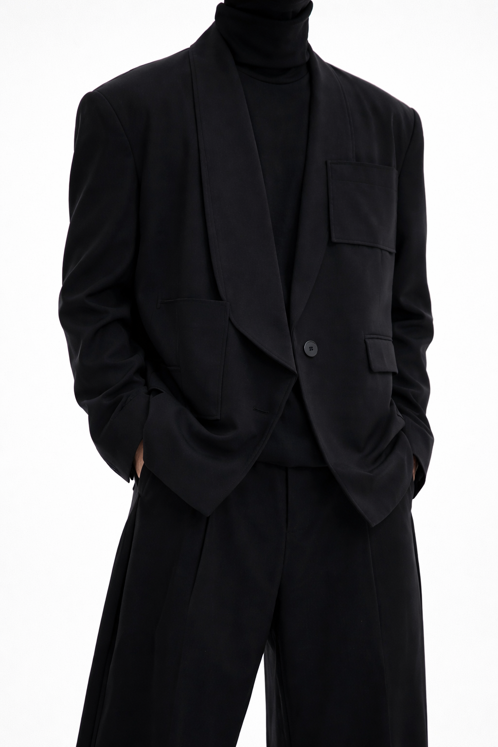 Sculpted Wrap Blazer