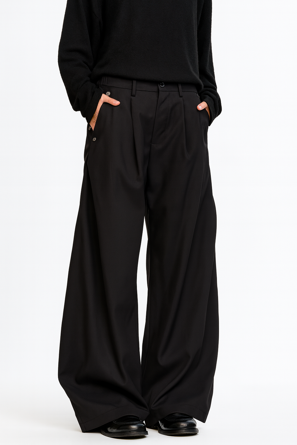 The Pleated Trouser - Noir