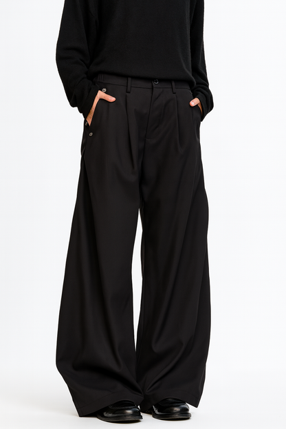 The Pleated Trouser - Noir