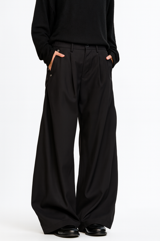 The Pleated Trouser - Noir