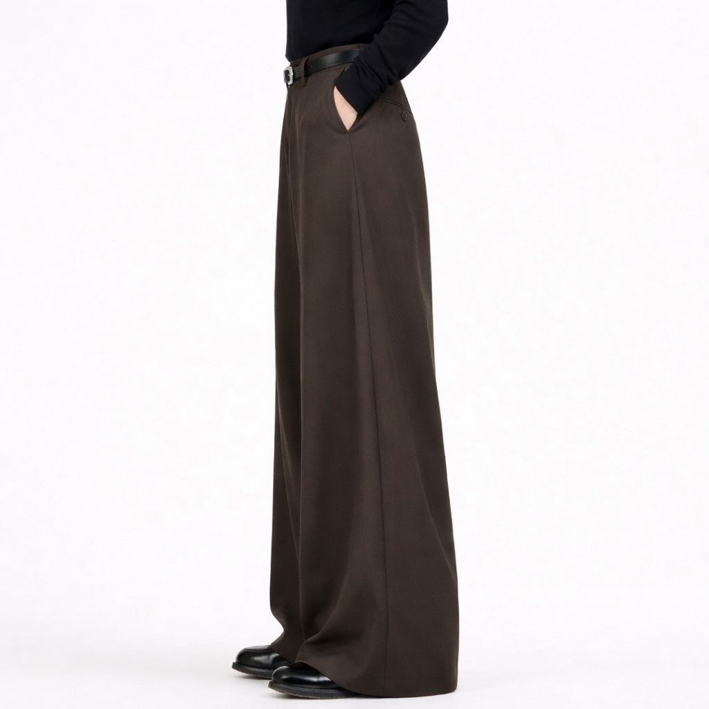 Emphesia Arc Trouser — Deep Brown