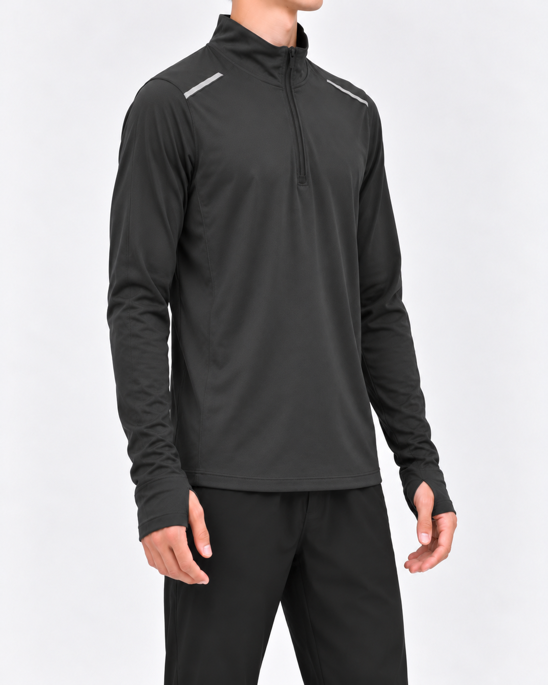 Pullover Sports Top - Charcoal