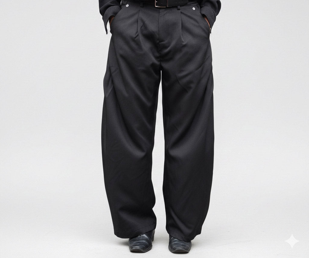 The Pleated Trouser - Noir