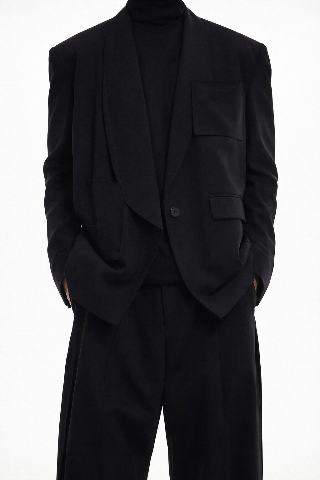 Sculpted Wrap Blazer