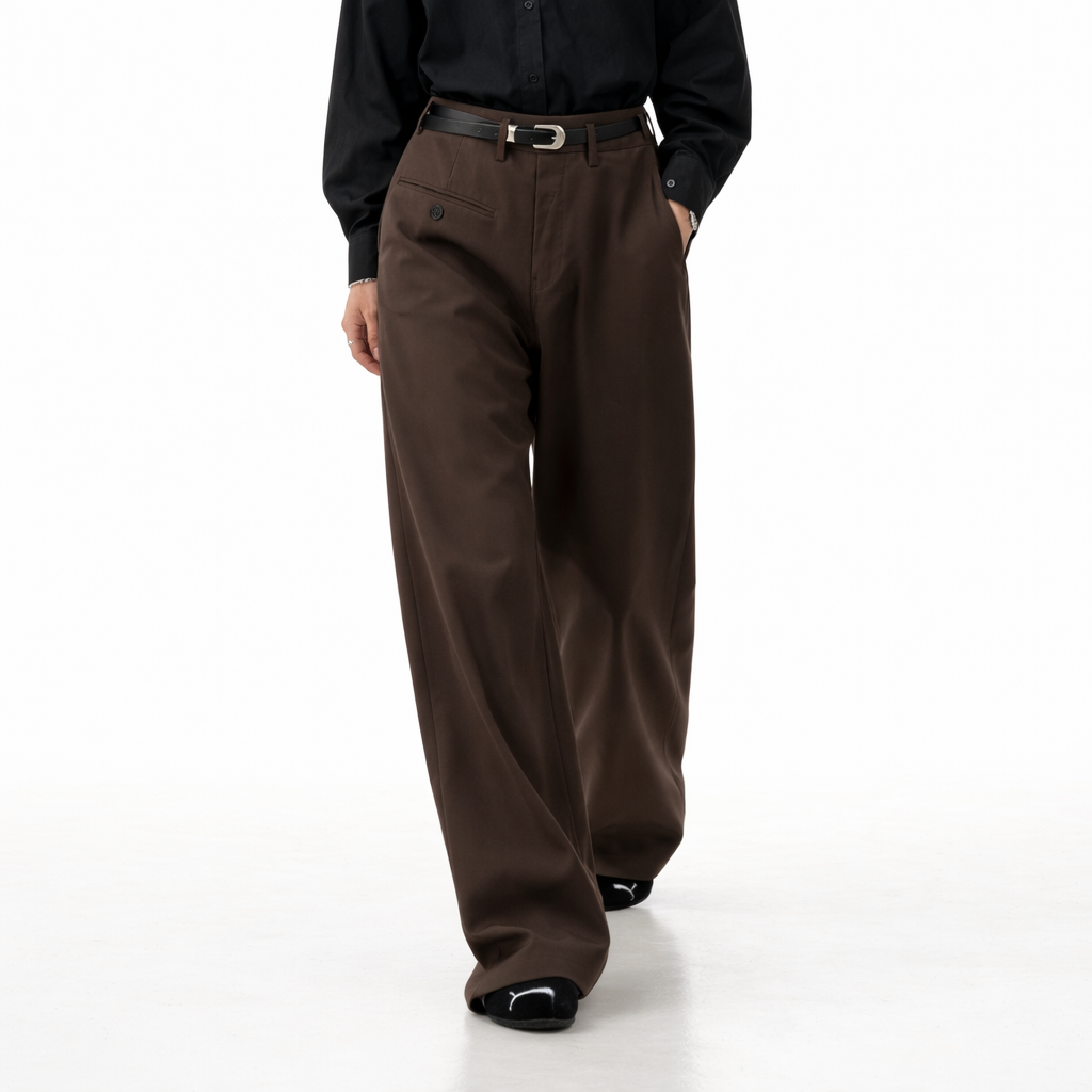 Emphesia Arc Trouser — Deep Brown