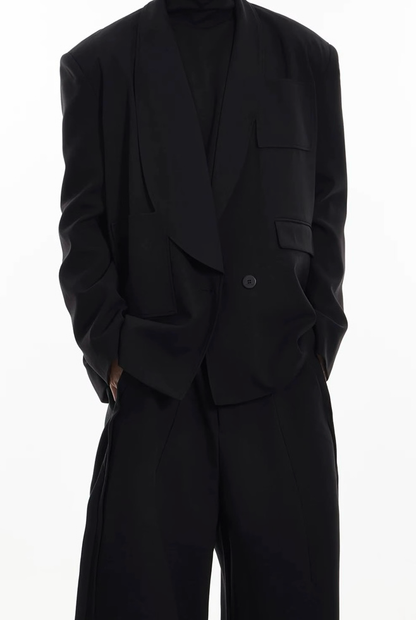 Sculpted Wrap Blazer