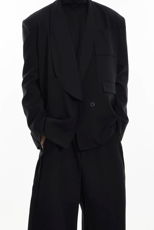 Sculpted Wrap Blazer