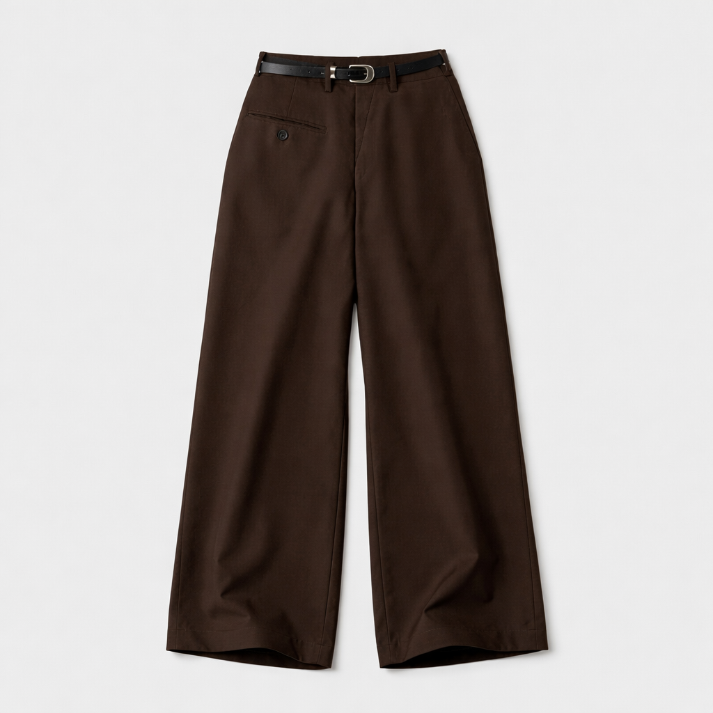 Emphesia Arc Trouser — Deep Brown