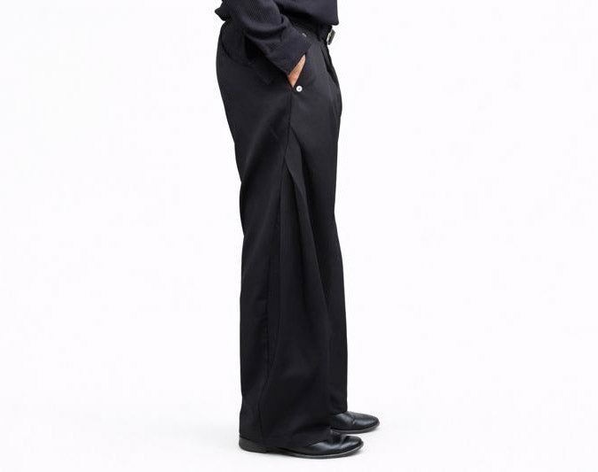 The Pleated Trouser - Noir