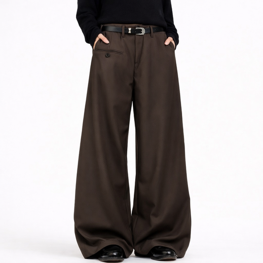 Emphesia Arc Trouser — Deep Brown