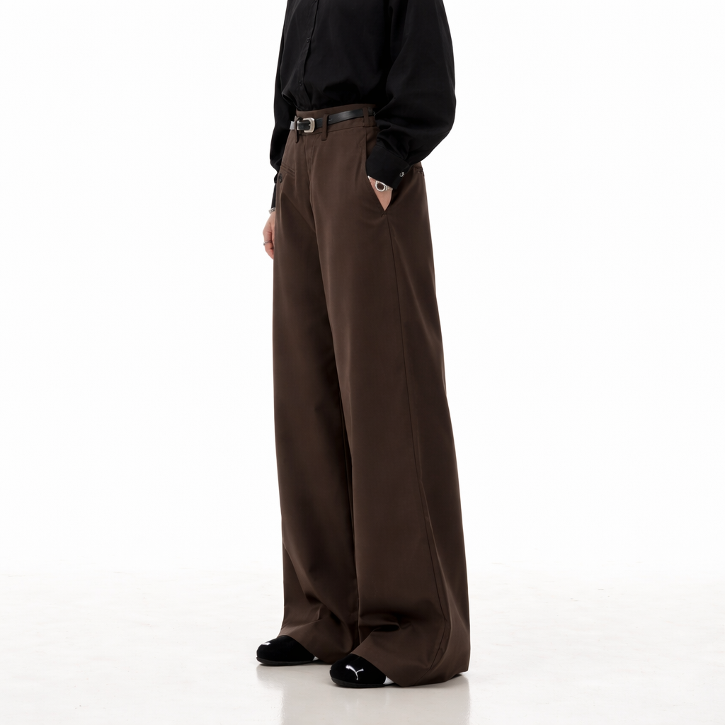 Emphesia Arc Trouser — Deep Brown