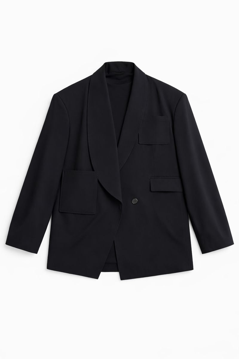 Sculpted Wrap Blazer