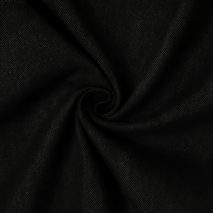 Wide Leg Denim Trousers in Dark Grey