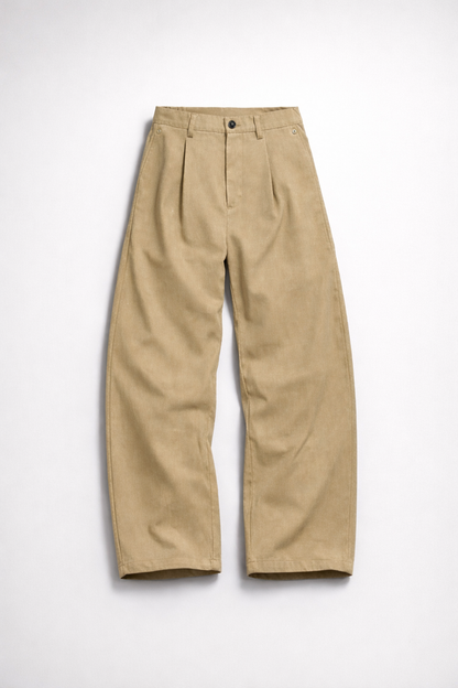 The Pleated Trouser - Sand