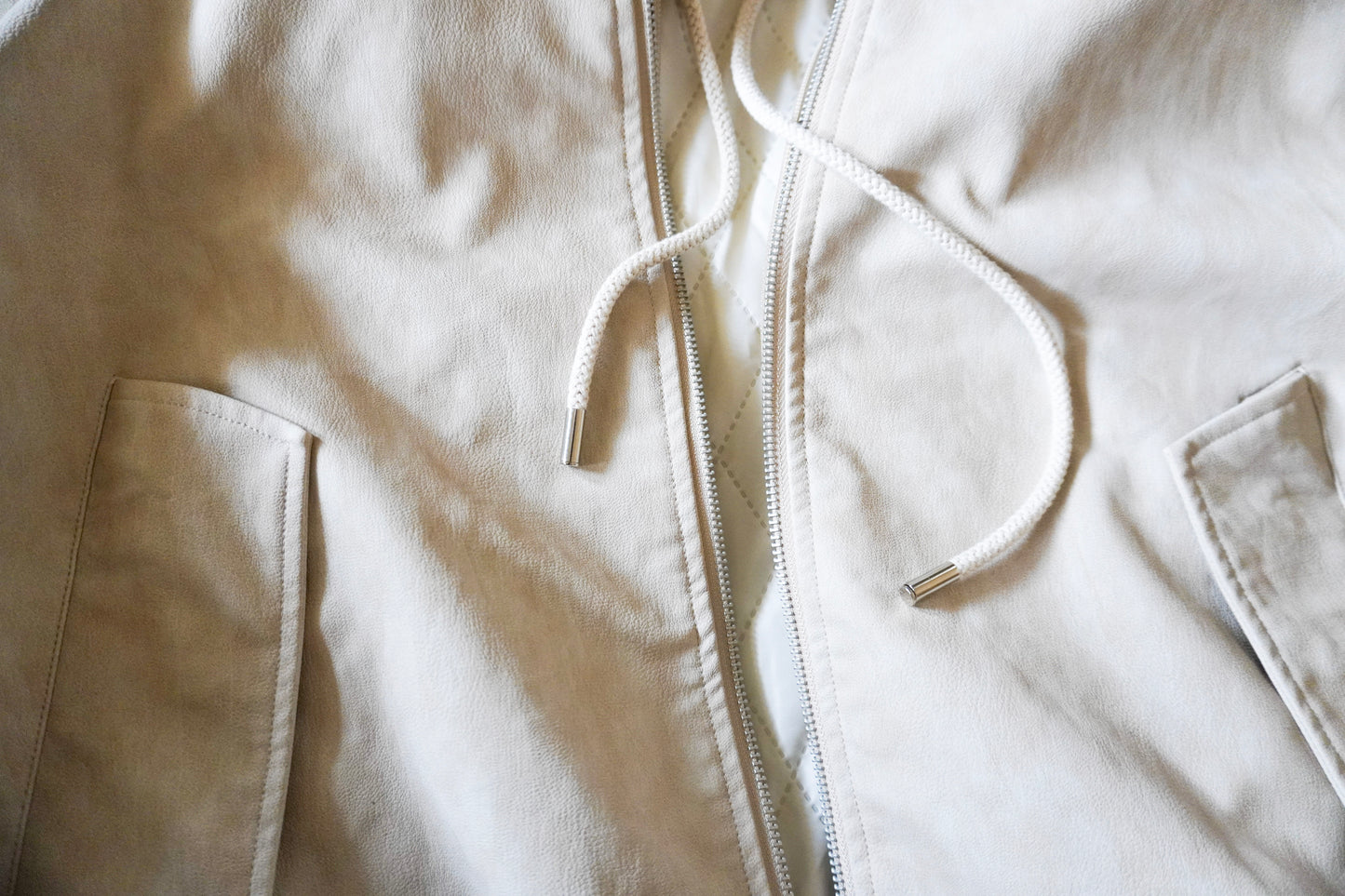 Boxy Bomber Jacket - Sand