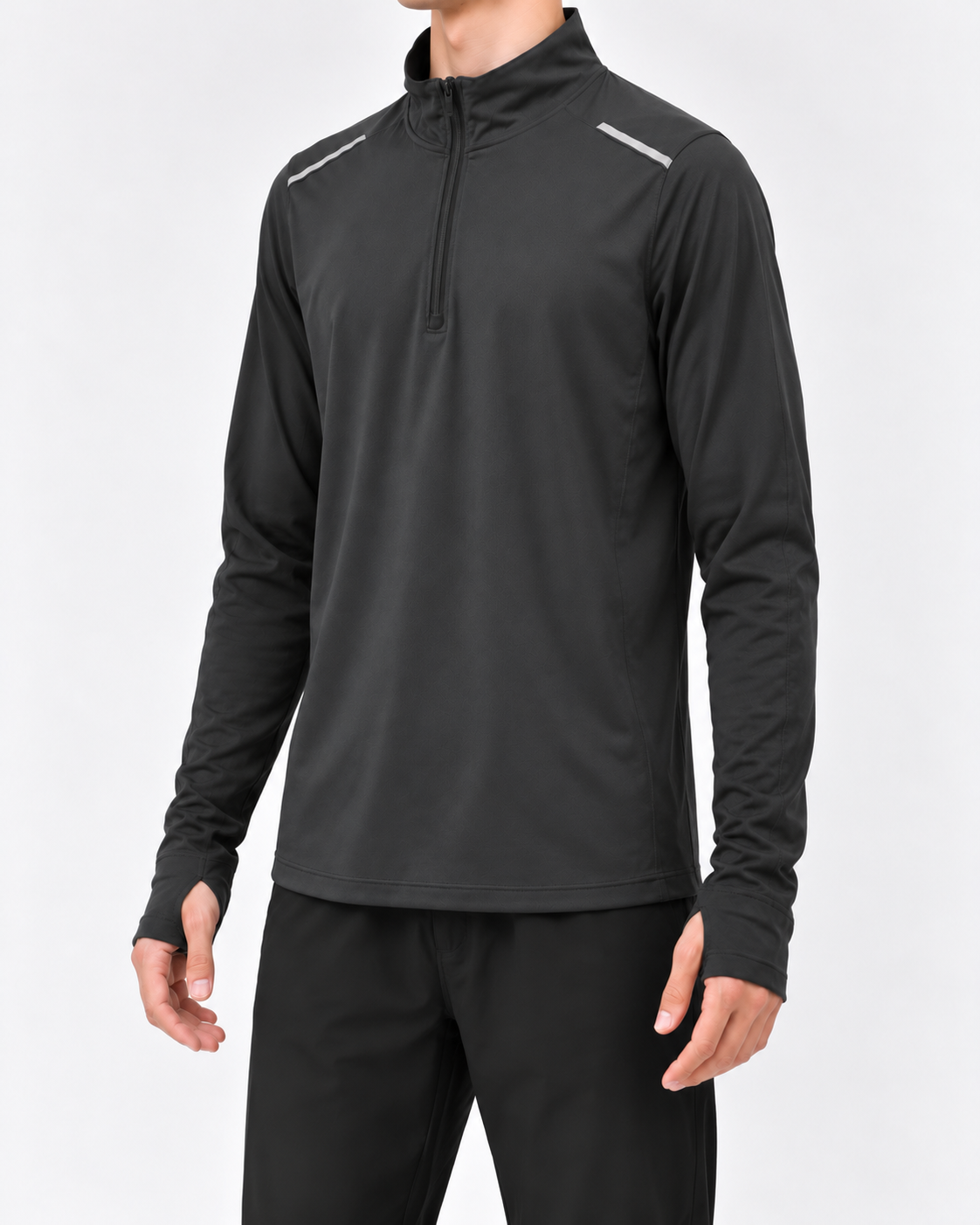 Pullover Sports Top - Charcoal