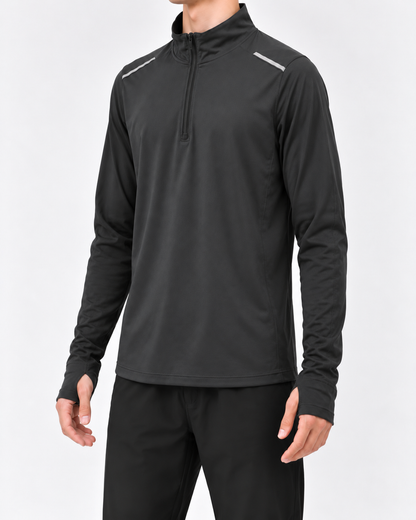 Pullover Sports Top - Charcoal