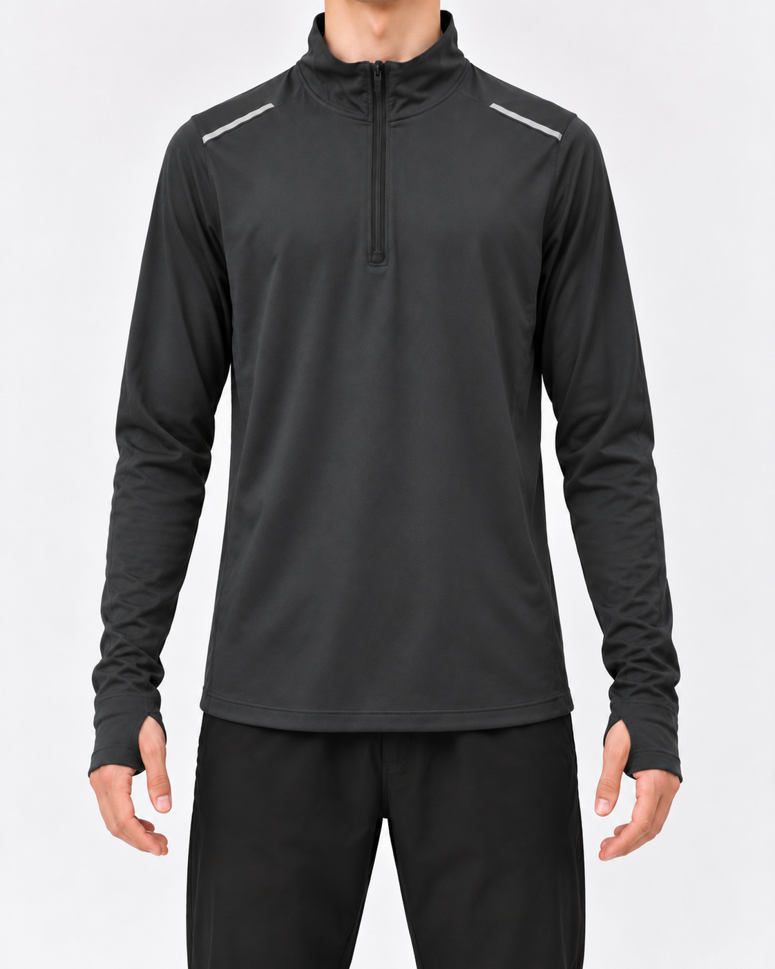 Pullover Sports Top - Charcoal