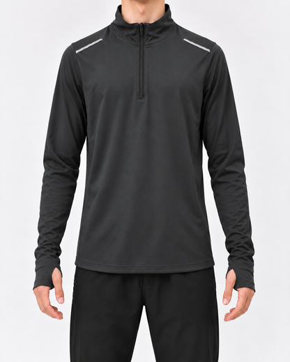 Pullover Sports Top - Charcoal
