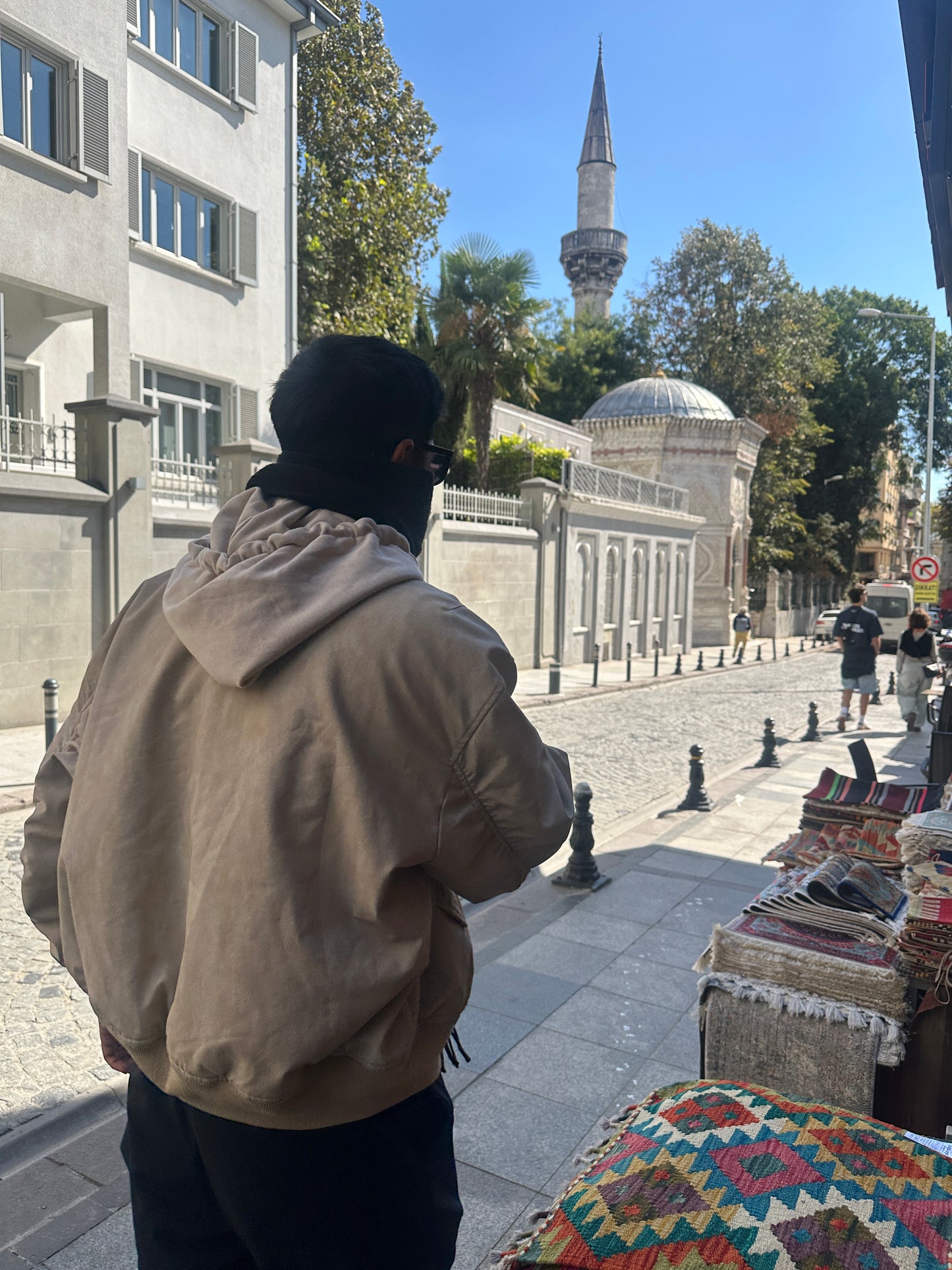 Boxy Bomber Jacket - Sand