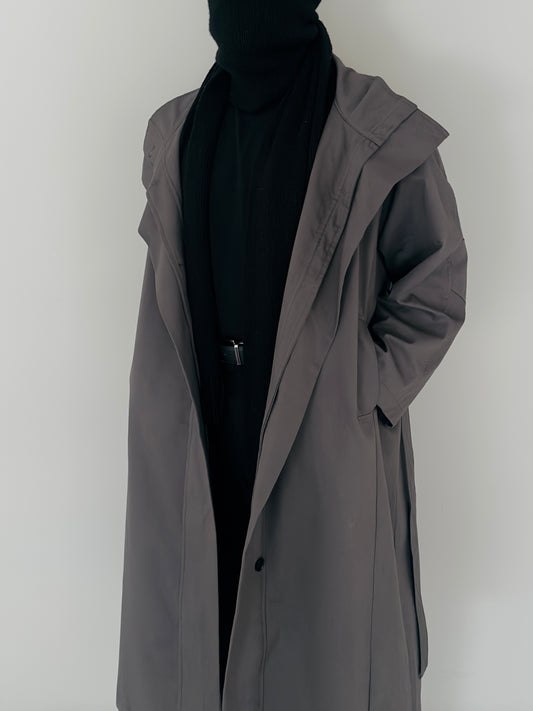 Technical Trench Coat in Slate Sage