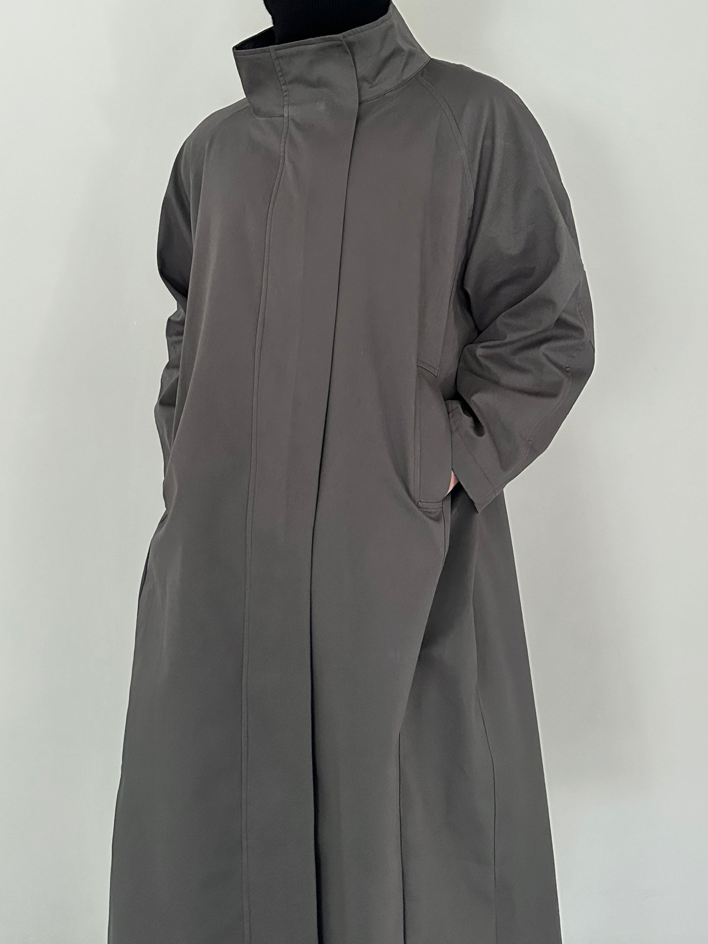 Technical Trench Coat in Slate Sage