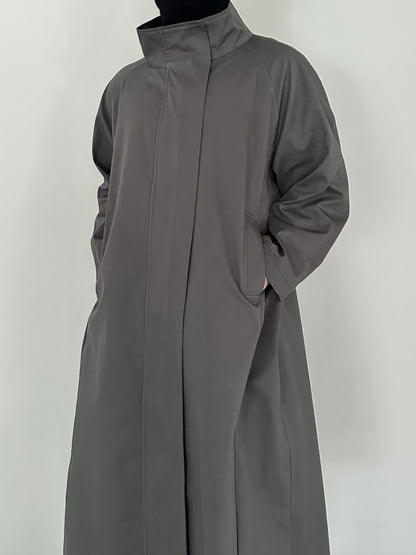 Technical Trench Coat in Slate Sage